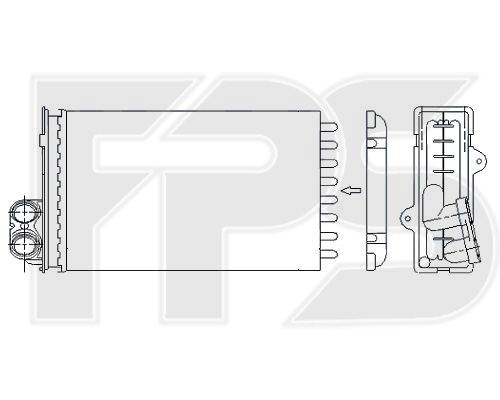 FP 54 N42 FPS Радиатор отопителя PEUGEOT