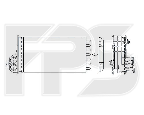 FP 54 N43-P FPS Радиатор отопителя PEUGEOT