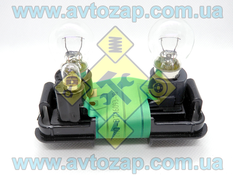 Плата заднего фонаря ВАЗ-2110 наружная (угол) левая с патронами и лампами (ПТИМАШ)